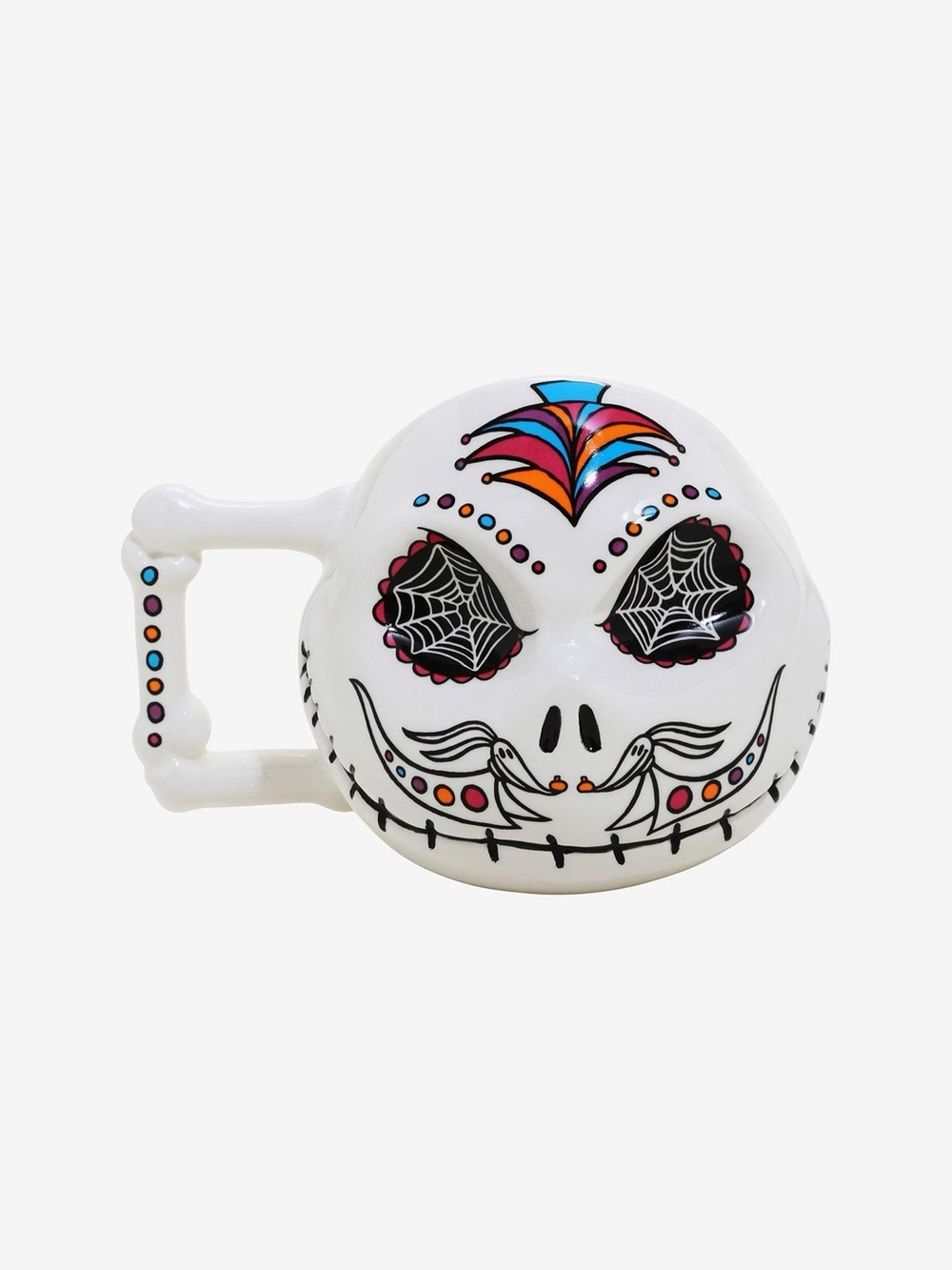 The Nightmare Before Christmas Jack Sugar Skull Figural Mug NEW